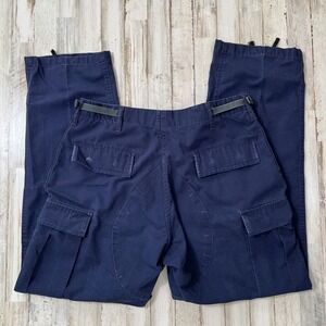Propper Navy Blue Cargo Utility‎ Pants Workwear Button Fly Mens Size 34 x 31